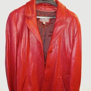 Red Wilsons Leather Jacket, Size XL